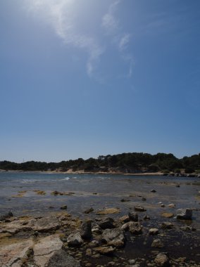 Kayalık sahil Mallorca - Balearic Islands, İspanya