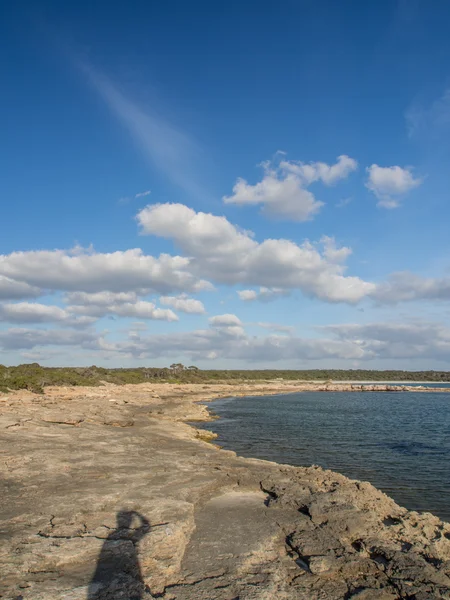 Playa secreta y solitaria en Mallorca — Foto de Stock