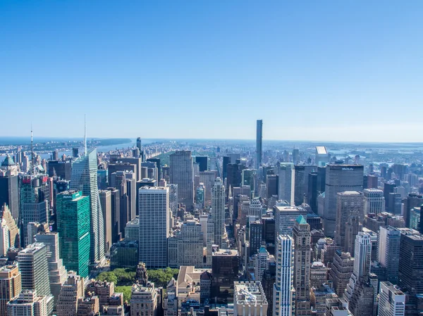 New York City vom Himmel — Stockfoto