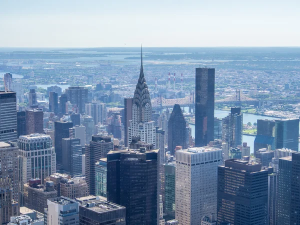 New York City från himlen — Stockfoto