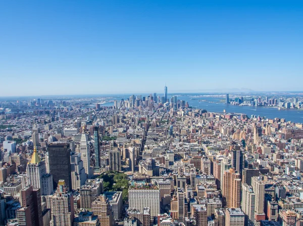 New York City vom Himmel — Stockfoto