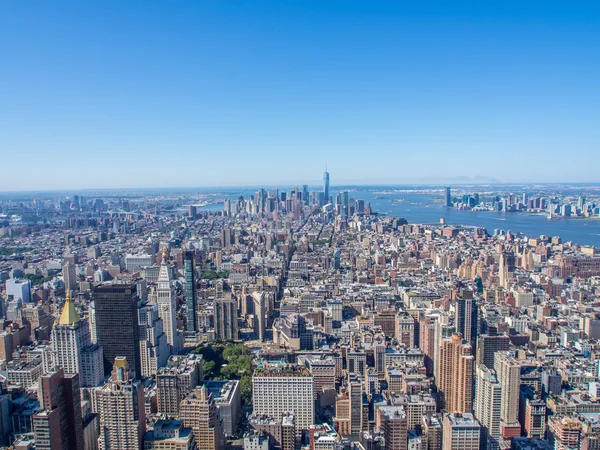 New York City vom Himmel — Stockfoto