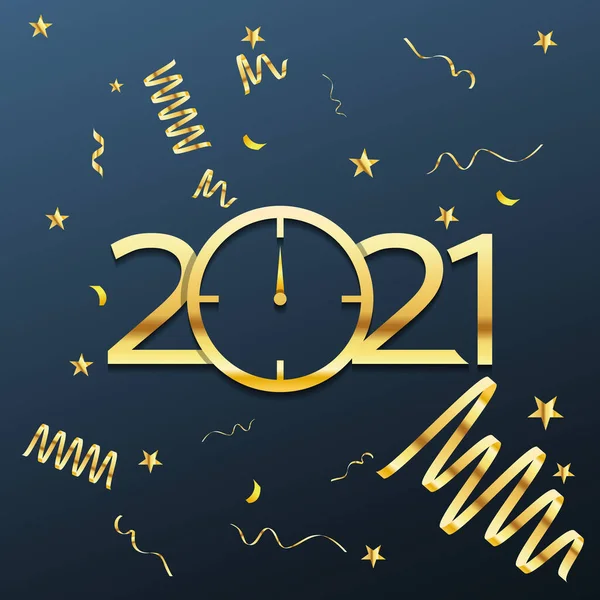 Bonne Année 2021 Vecteur Salutation Bonne Année 2021 Image Vectorielle — Image vectorielle