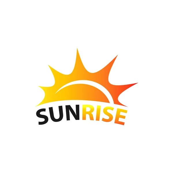 Diseño Plantilla Símbolo Logotipo Sunrise Imagen Vectorial Plantilla Diseño Ilustración — Vector de stock