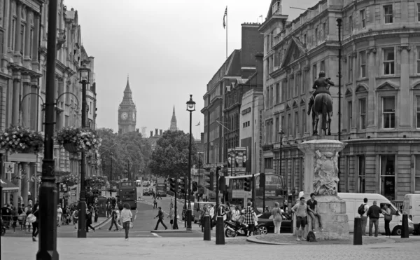 Charing Cross and Whitehall, London — Stock Photo, Image