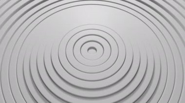 Çemberlerin soyut desenlerinin yer değiştirmenin etkisiyle izole edilmiş görünümü.