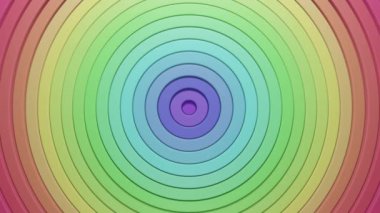 Çemberlerin yer değiştirme etkisi ile soyut deseni. 