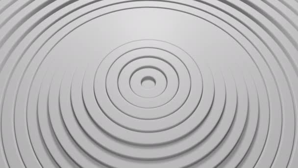 Isometric view of abstract pattern of circles with the effect of displacement. — Stock Video