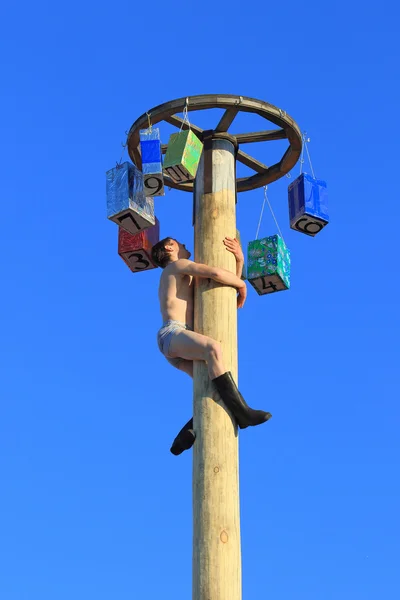 Wettbewerb am Nationalfeiertag in Sibirien — Stockfoto