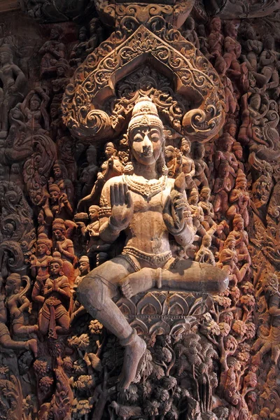 女神の木製彫刻 — ストック写真