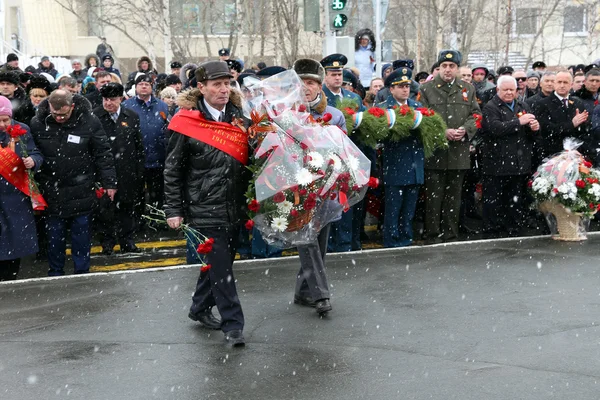 Le azioni festive dedicate a una vittoria in Seconda guerra mondiale — Foto Stock