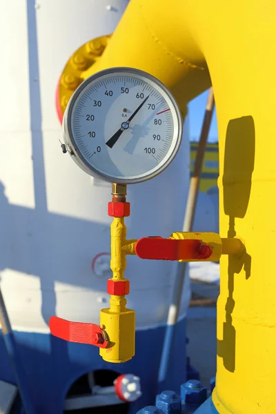 Gas pressure gage — Stock Photo, Image