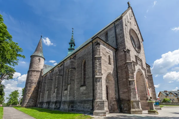 Saint Nicholas Kirke i Zarnow - Stock-foto