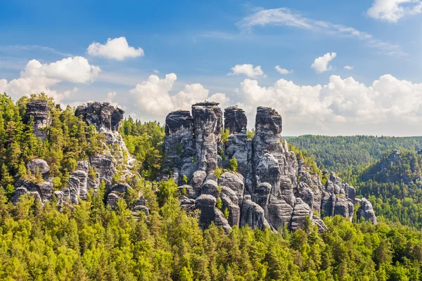 Саксонский национальный парк Швейцарии - Бастей, Германия — стоковое фото