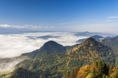 Pieniny dağlar - Üstten Görünüm