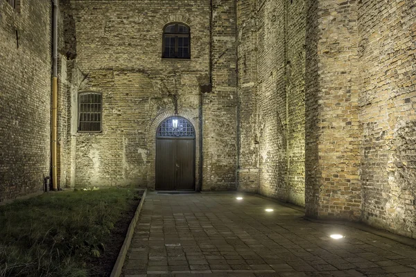 Ciudad vieja por la noche - Gdansk, Polonia — Foto de Stock