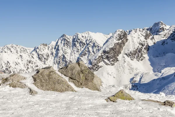 Winter landscape in the mountains — Stock Photo, Image