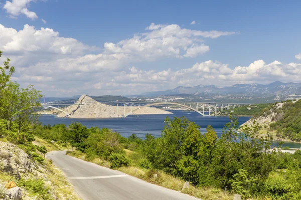 Хорватія - мосту до острова — стокове фото