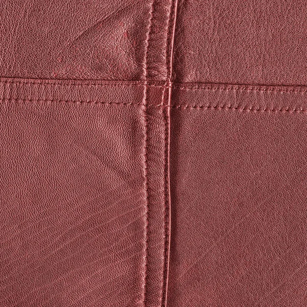Roter Lederhintergrund, nützlich für Designarbeiten — Stockfoto