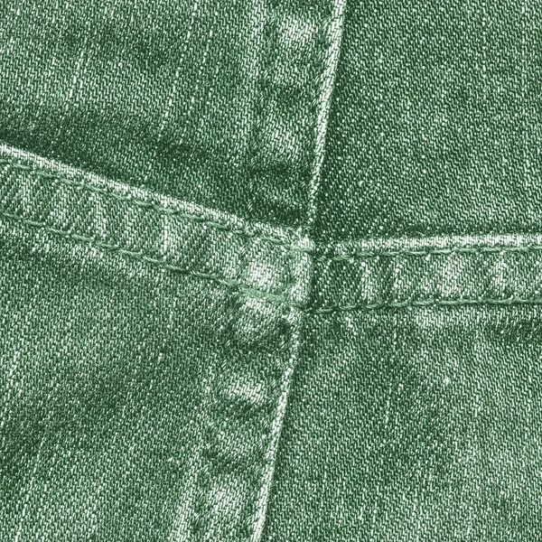 Fragmento de jeans verdes primer plano — Foto de Stock