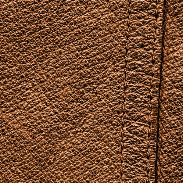 Geel-bruin leder texture of achtergrond — Stockfoto