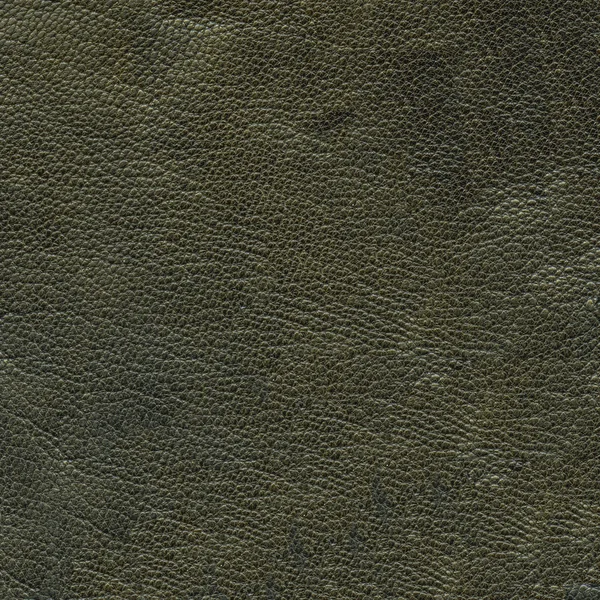 Stary Ciemny zielony skórzany tekstura, przydatne jako tło — Zdjęcie stockowe