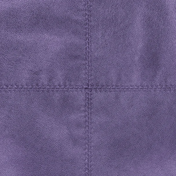 Violet leder texture, naden — Stockfoto