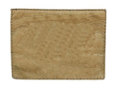 bej eski boş deri etiket izole