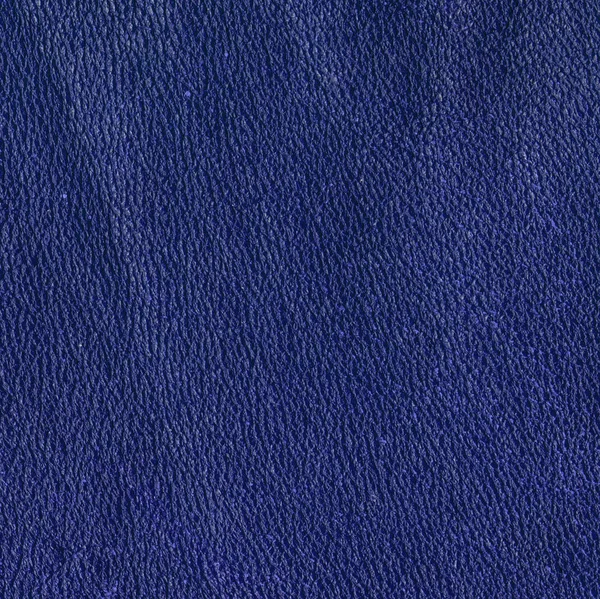 Texture in pelle blu primo piano, — Foto Stock