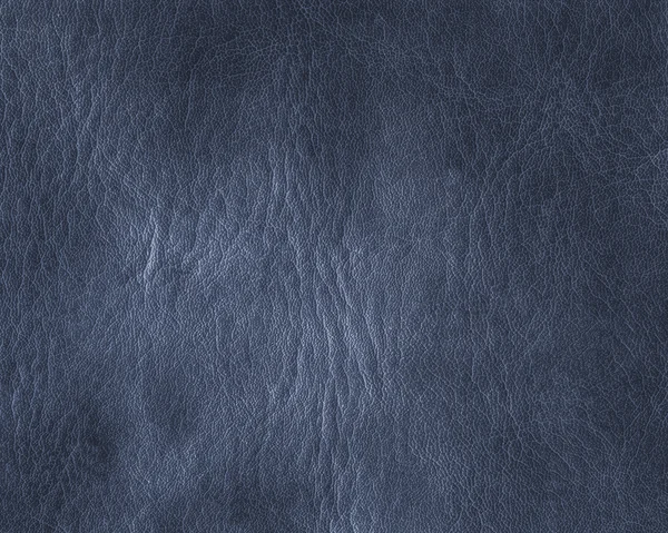 Velha textura de couro azul close-up — Fotografia de Stock