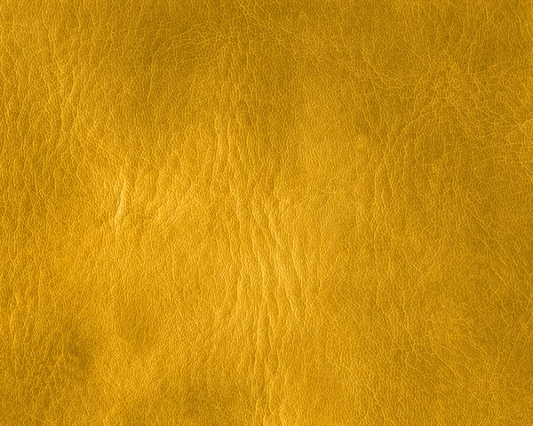 Yellow leather texture or background — Stock Photo, Image