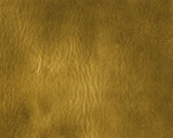 Texture ou fond en cuir jaune foncé — Photo