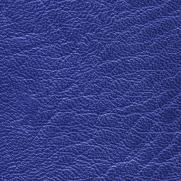 Blue leather texture closeup — Stock Photo, Image