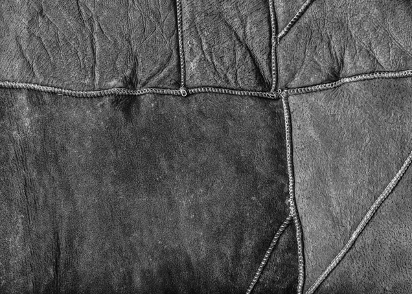 Bir kürk manto yanlış tarafında siyah dokusuna — Stok fotoğraf