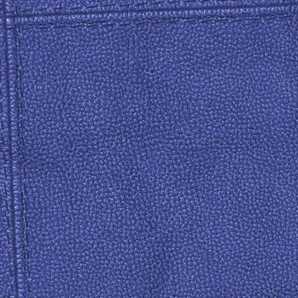 Blue artificial leather background,seams — Stock Photo, Image