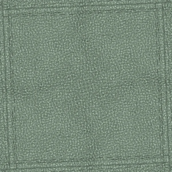 Fond cuir artificiel gris-vert, coutures — Photo