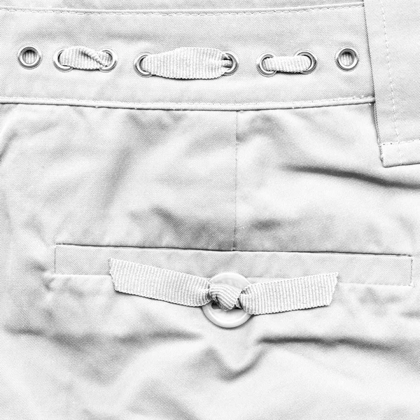 Fragment de pantalon d'été féminin blanc — Photo