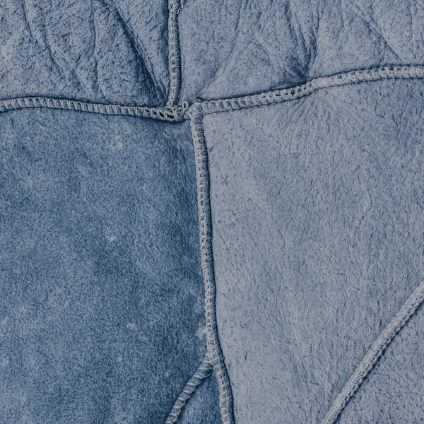 Textura azul pintada del lado equivocado de un abrigo de piel —  Fotos de Stock