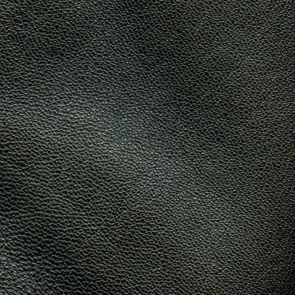 Black leather texture or background — Stock Photo, Image