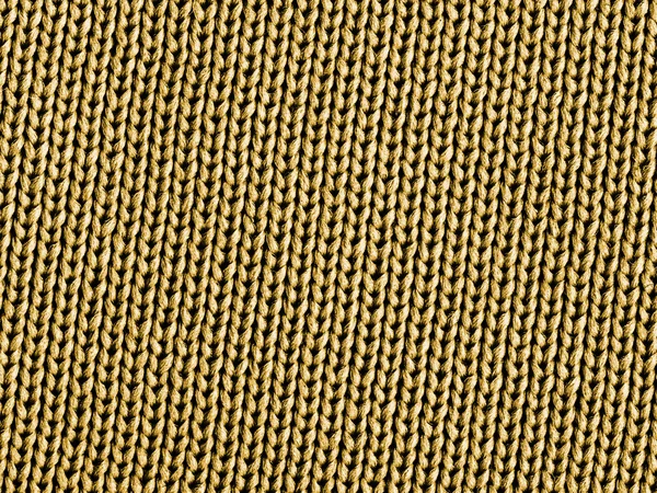 Žlutá, pletení tkaniny closeup. Užitečné pro pozadí — Stock fotografie