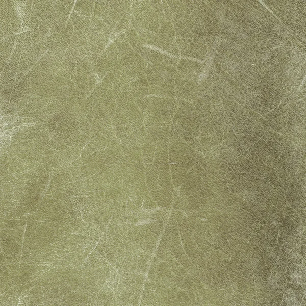 Green old,scratched and worn leather texture — Stock Photo, Image
