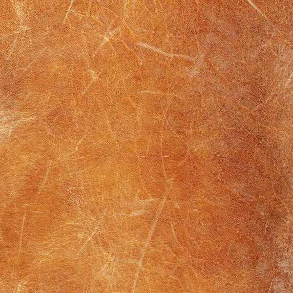 Texture in pelle vecchia, graffiata e usurata rosso-marrone — Foto Stock