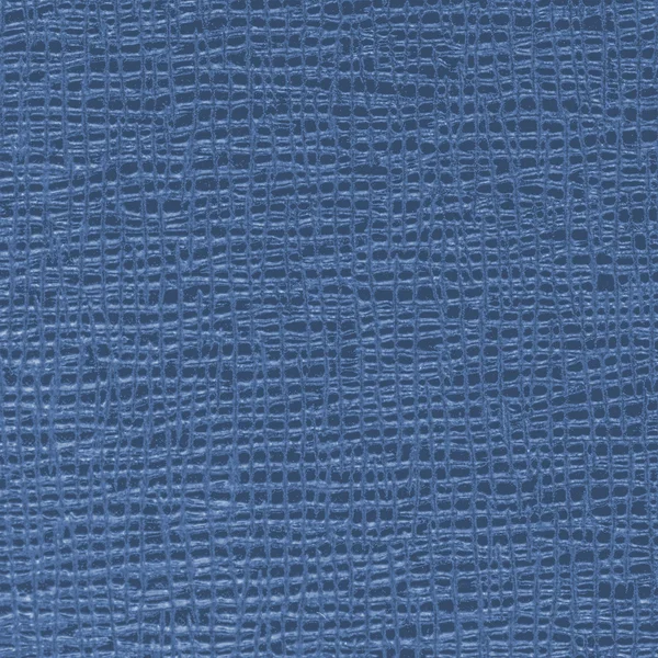 Texture in pelle artificiale blu ad alto dettaglio . — Foto Stock
