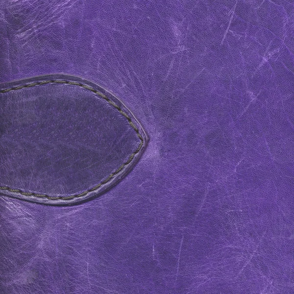 Fragment of violet folder for papers as leather background — Stock Photo, Image
