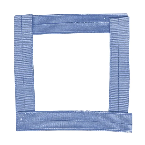 Frame van blauw leer — Stockfoto