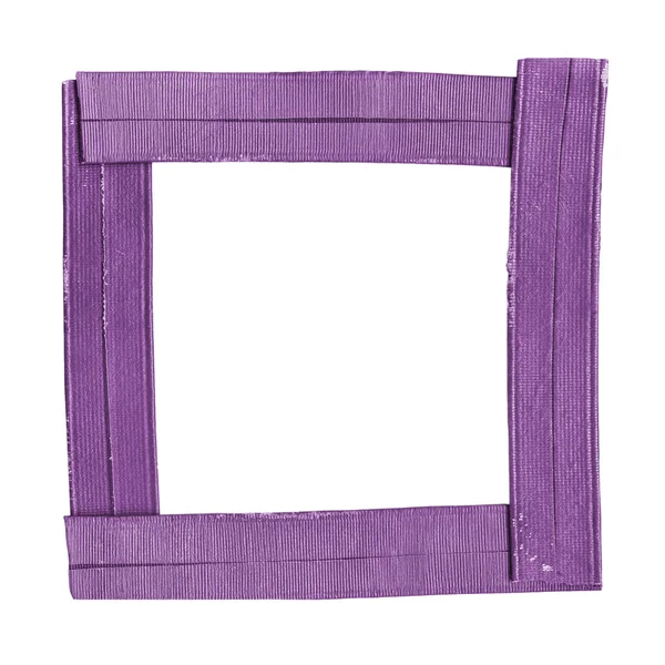 Moldura de couro violeta — Fotografia de Stock