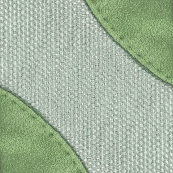 Bi-kleur textiel en leder — Stockfoto