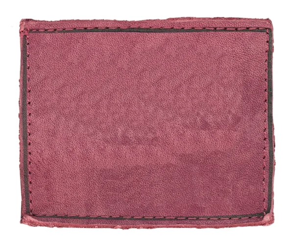 Etichetă blugi din piele roșie — Fotografie, imagine de stoc