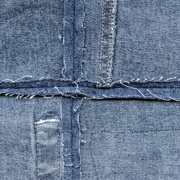 Blue denim background — Stock Photo, Image