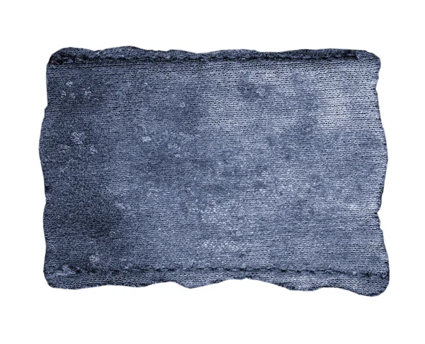 Ancienne étiquette de jeans bleu — Photo
